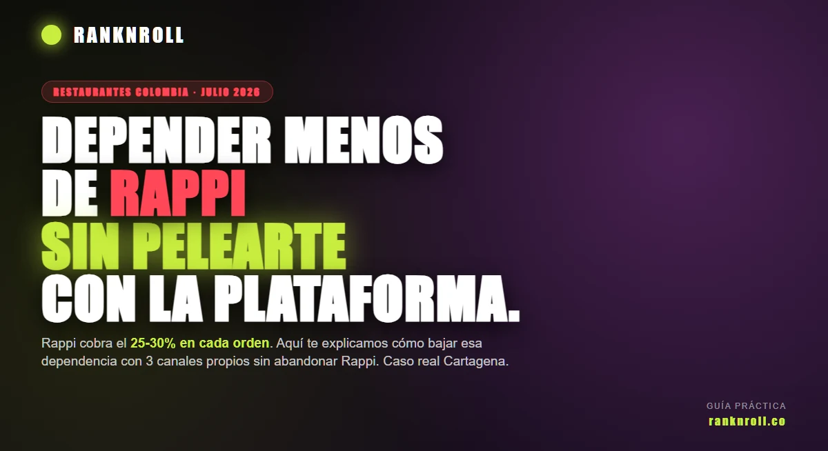 Cómo Depender Menos de Rappi Sin Pelearte con la Plataforma — RankNRoll Blog SEO